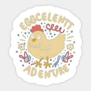 Chicken adventure Sticker